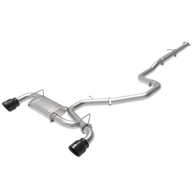 aFe Takeda 3 IN 304 Stainless Steel Cat-Back Exhaust System w/ Black Tips – 2022+ Hyundai Elantra N