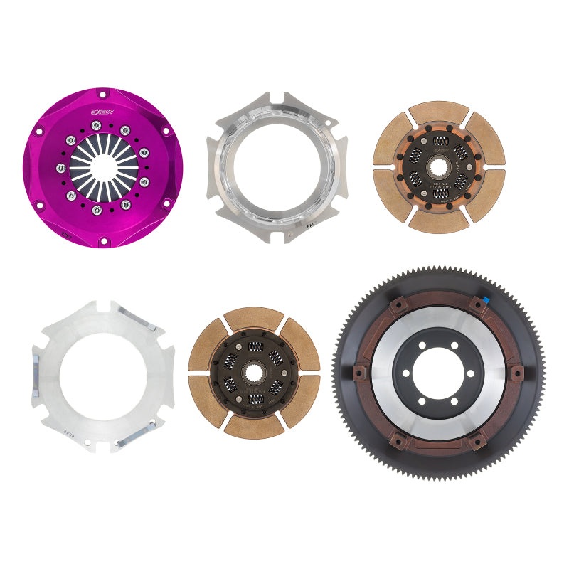 Exedy 1986-1989 Mazda RX-7 R2 Hyper Twin Cerametallic Clutch Sprung Center Disc Push Type Cove