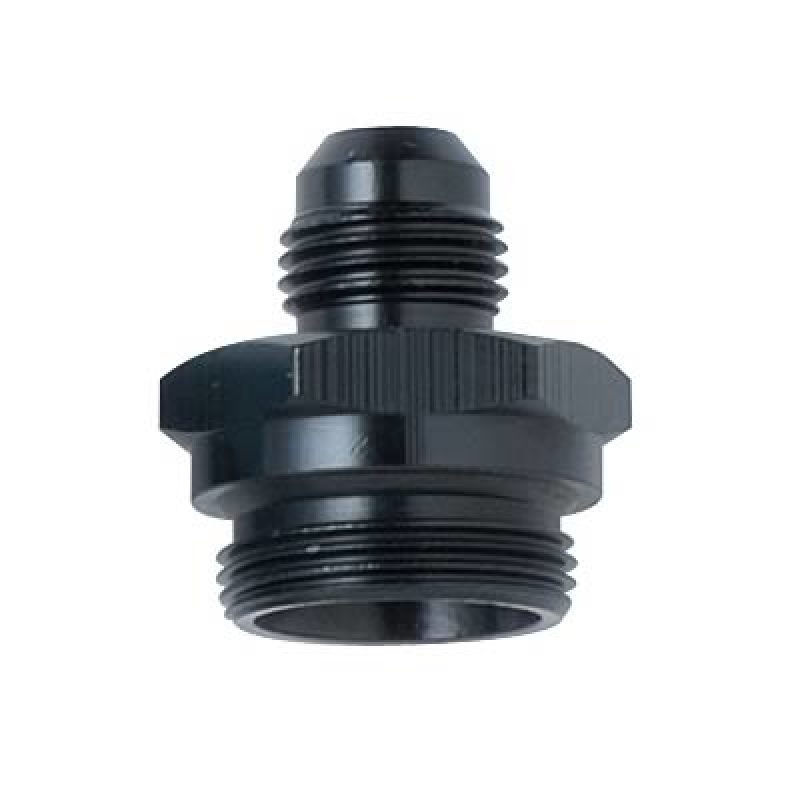 Fragola -6AN x 7/8-20 Male Adapter-Dual Feed – Black
