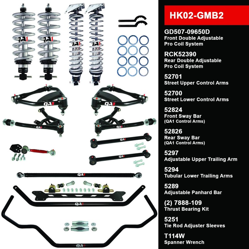 QA1 HK02-GMB2 Level 2 Full Vehicle Handling Kit 65-68 GM B-Body W/ Shocks