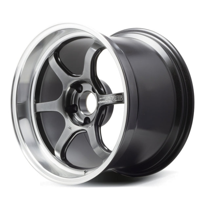Advan Racing R6 Wheel – 18×11.0 +30 | 5×114.3 | Machining & Racing Hyper Black