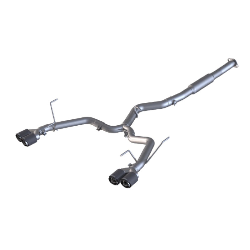 MBRP 15-19 Subaru WRX 2.0L/STI 2.5L 3in Dual Split Rear Exit w/ 3.5in CF Tips – T304 (Race Version)
