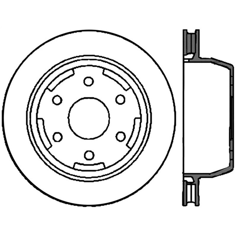 Stoptech 00-06 Chevy Tahoe / GMC Yukon Rear Performance Cryo Brake Rotor