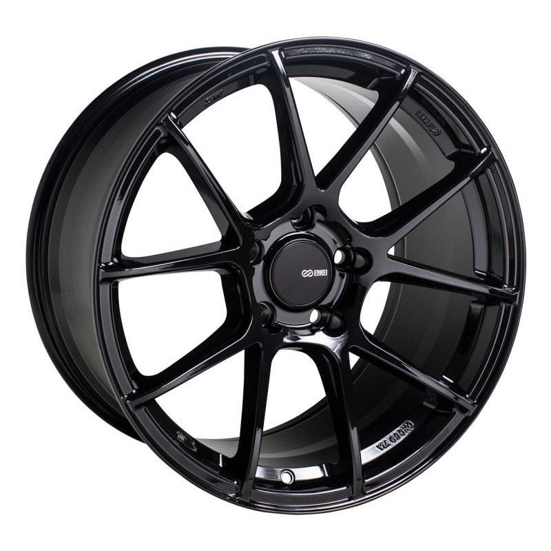 Enkei TS-V 18×8 5×100 45mm Offset 72.6mm Bore Gloss Black Wheel