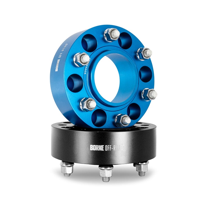 Mishimoto Borne Off-Road Wheel Spacers – 6×139.7 – 106 – 35mm – M12 – Blue