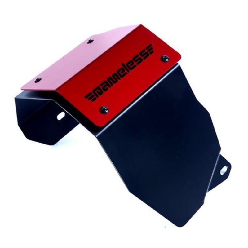 Nameless Performance Turbo Heatshield Black Ceramic w/ Red