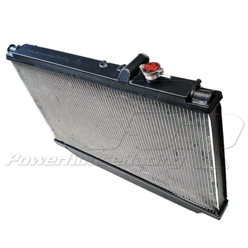 PHR Aluminum Race RadiatorMatte black powder coat finish