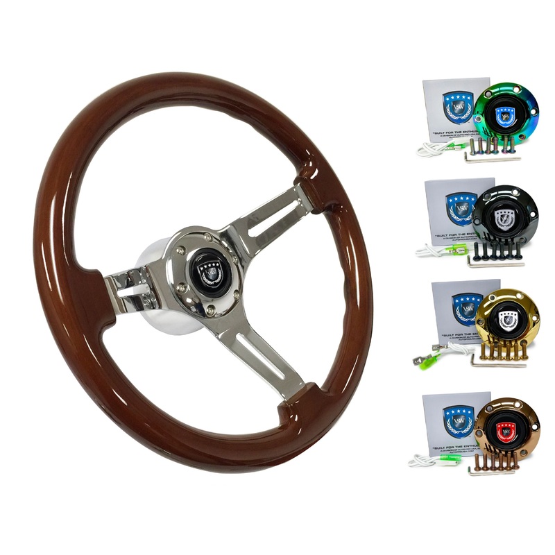 1985-88 BMW 5 Series Steering Wheel Kit | Mahogany Wood | ST3011