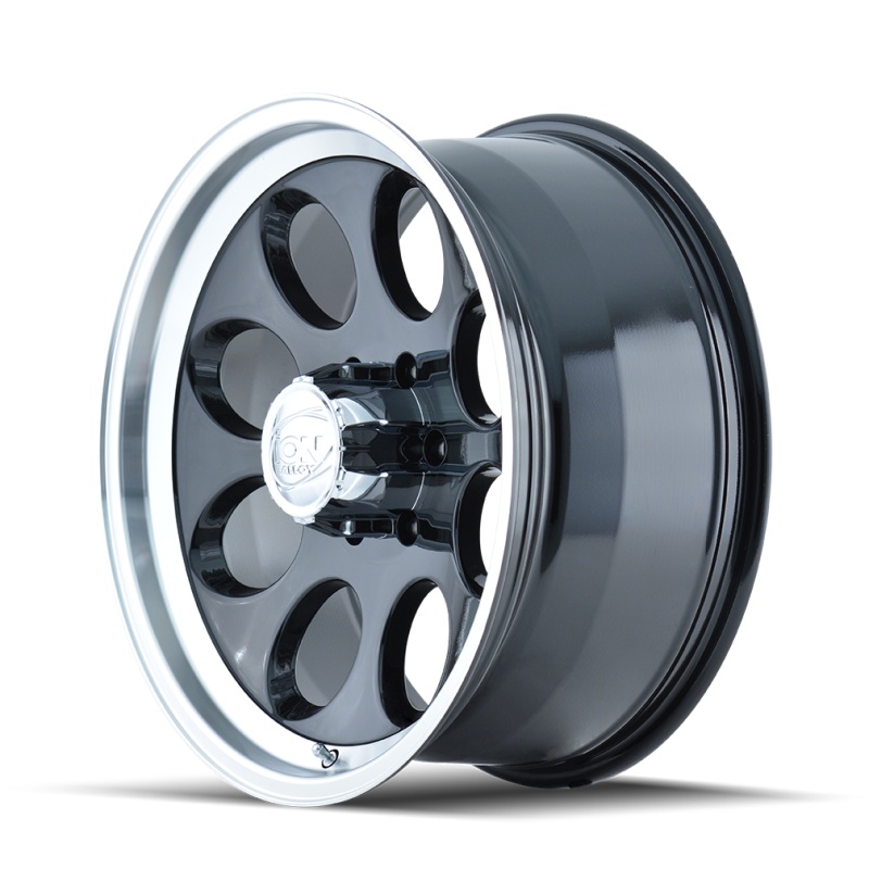 ION Type 171 18×9 / 8×165.1 BP / 0mm Offset / 130.8mm Hub Black/Machined Wheel