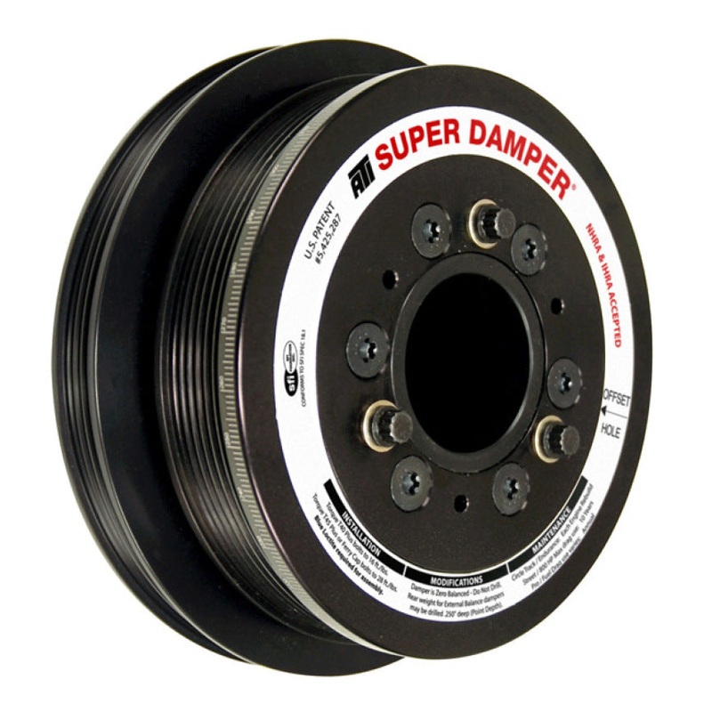 ATI Damper – 7.48in – Alum – 6 Grv – No A/C – LS3 Camaro – 10-15 – Gen 3 Vortec Truck – LS