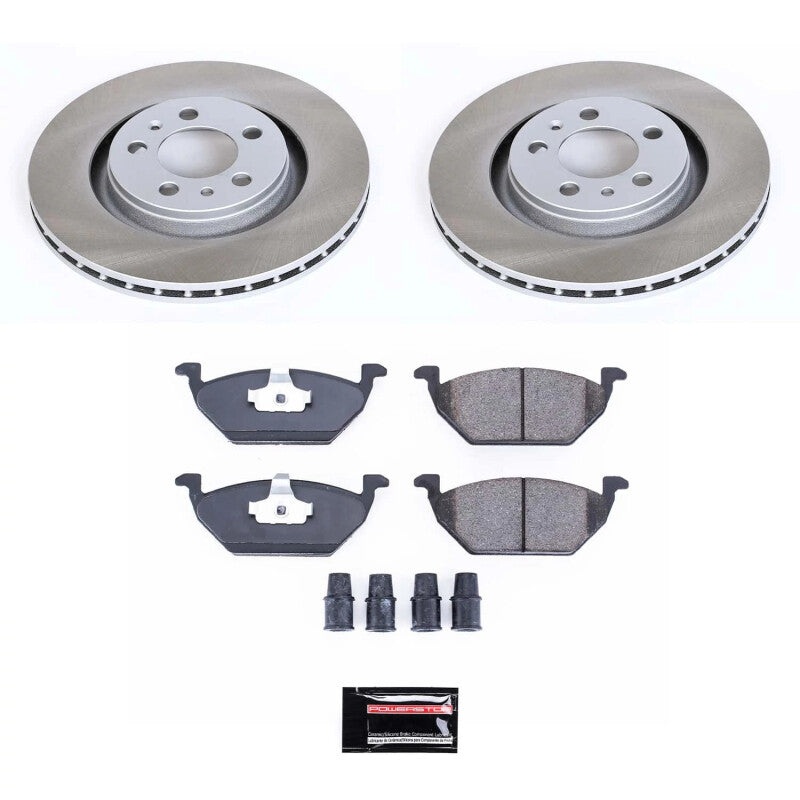 PowerStop Power Stop 98-99 Volkswagen Jetta Front Semi-Coated Rotor Kit