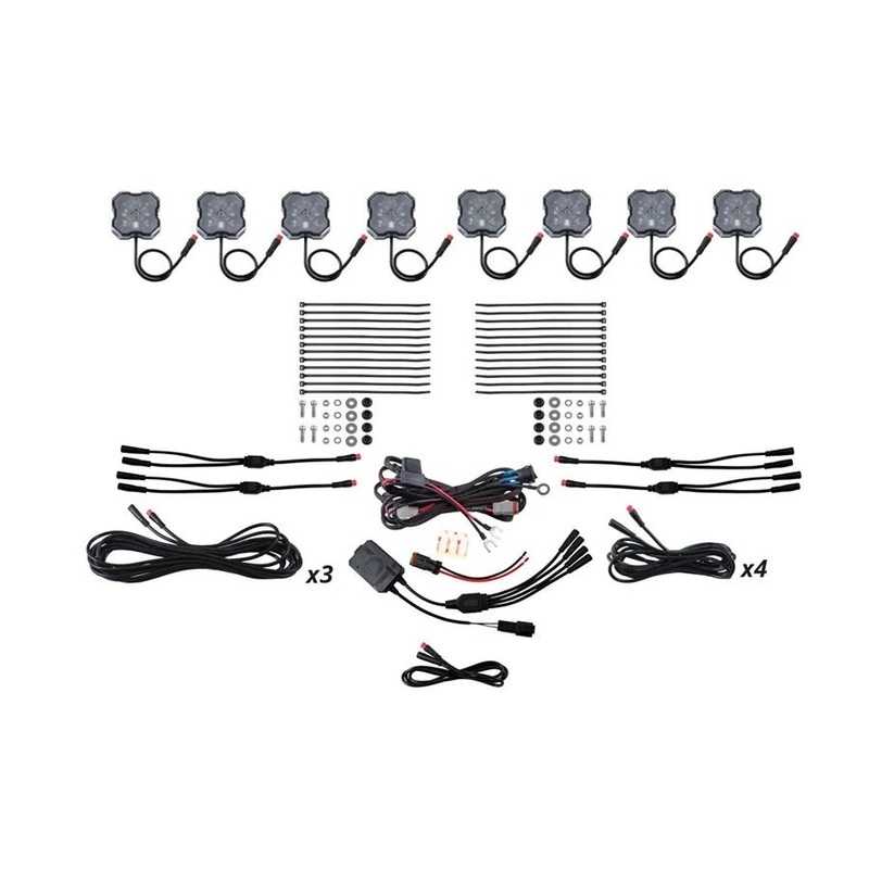 Stage Series RGBW LED Rock Light Kit (8-Pack) W/Controller