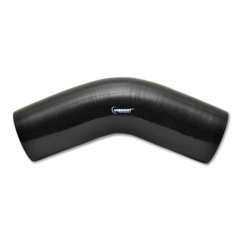 Vibrant 45 Degree Silicone Elbow 2.375in ID x 5.00in Leg Length – Black