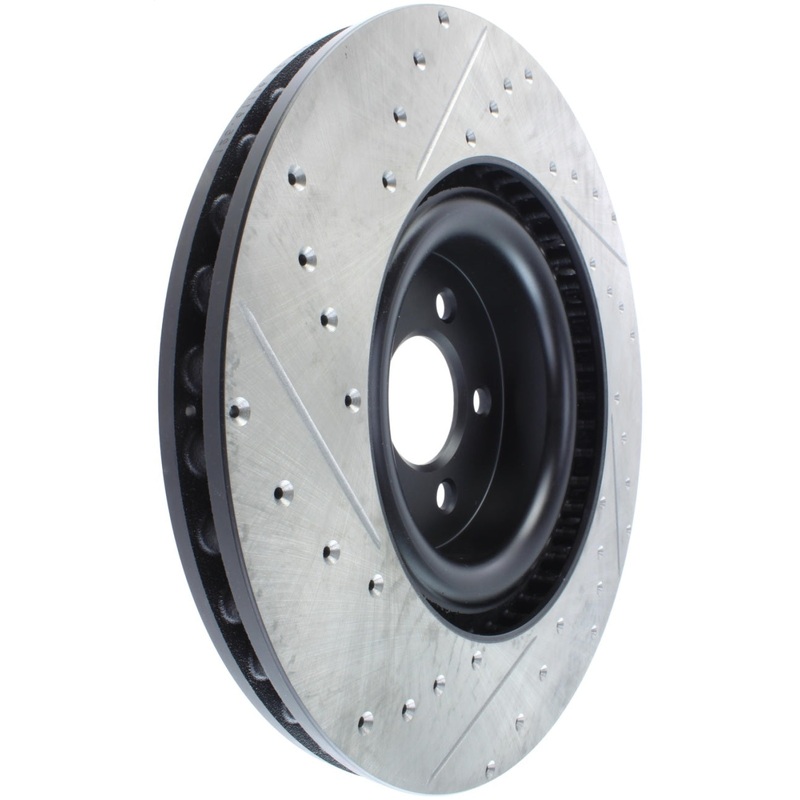 StopTech Slotted & Drilled Sport Brake Rotor – 2015 Ford Mustang GT – Front Left