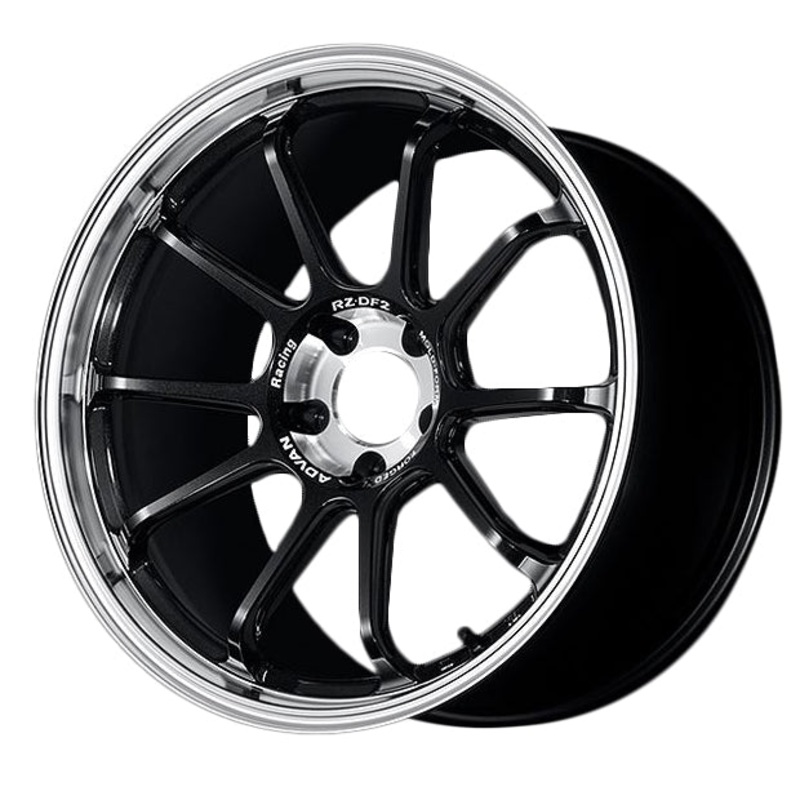 Advan RZ-DF2 Wheel – 19×8.5 +45 | 5×112 | Diamond Cut & Racing Titanium Black