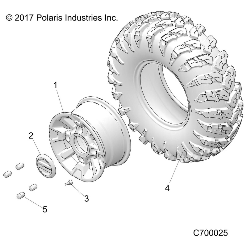 Wheel-14X6,Et 26.2,Buckle,Mcc by Polaris