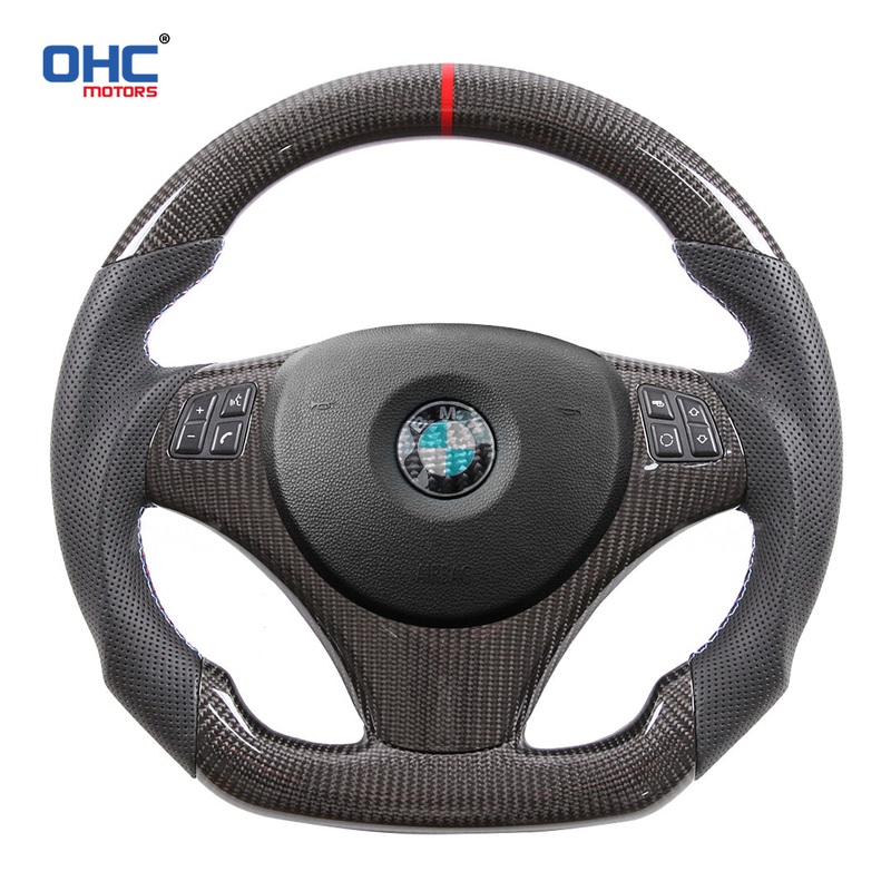OHC Motors Carbon Fiber Steering Wheel for BMW E90 E92 M3 328i 330i 335i 128i 135i E81 E87 M1