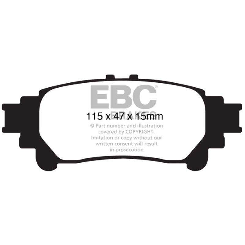 EBC 13+ Lexus GS350 3.5 RWD Greenstuff Rear Brake Pads