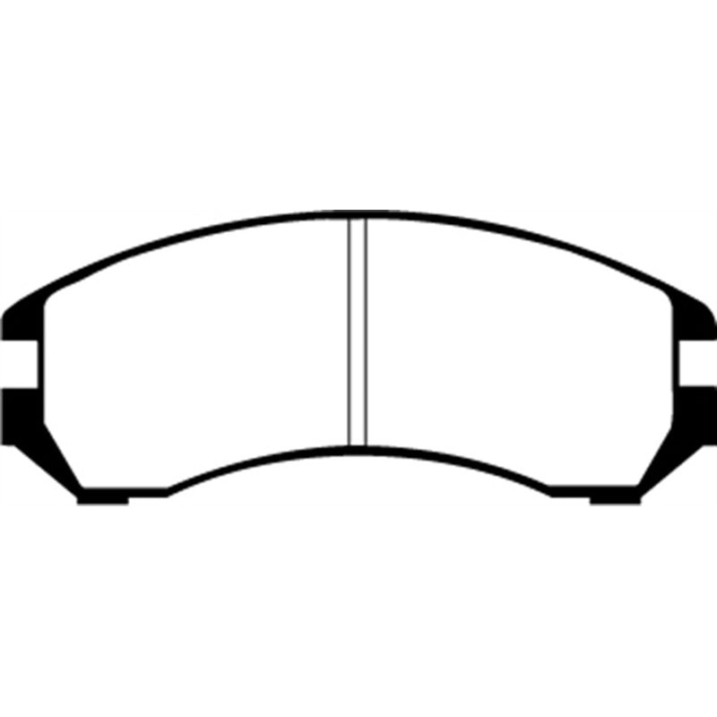 EBC 86-87 Nissan Pulsar NX 1.6 SE Greenstuff Front Brake Pads