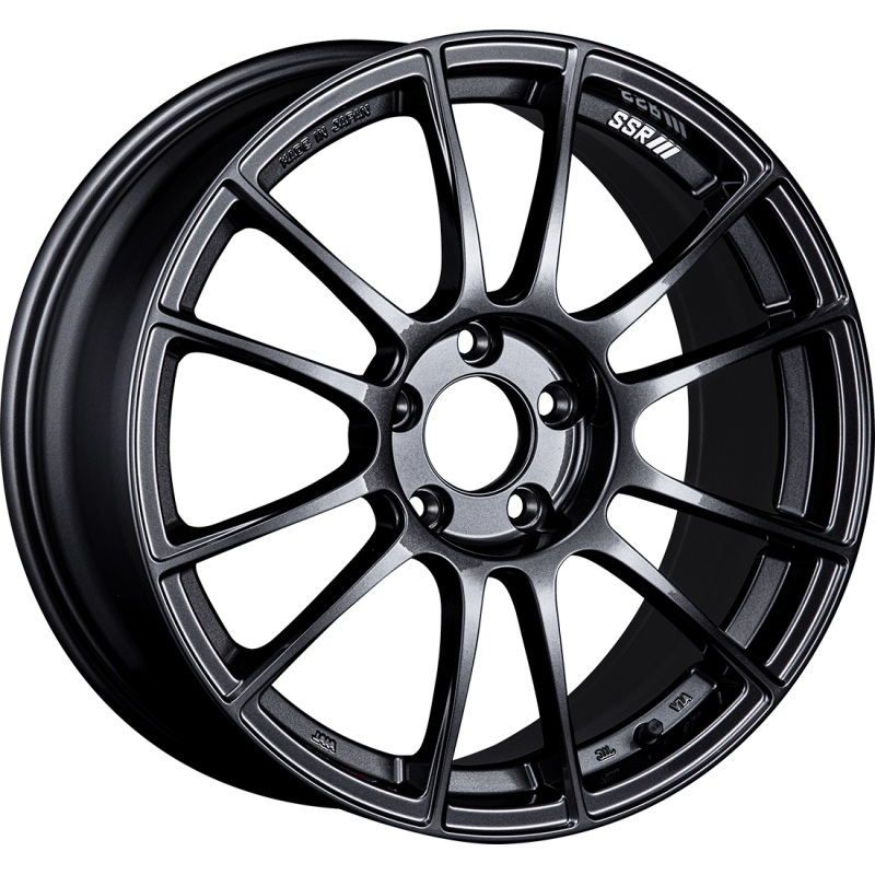 SSR GTX04 18×7.5 5×100 48mm Offset Dark Gunmetal Wheel