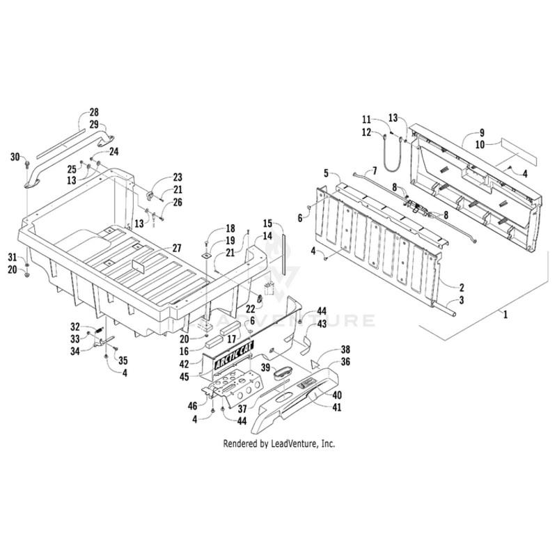 Tailgate Assembly By Arctic Cat