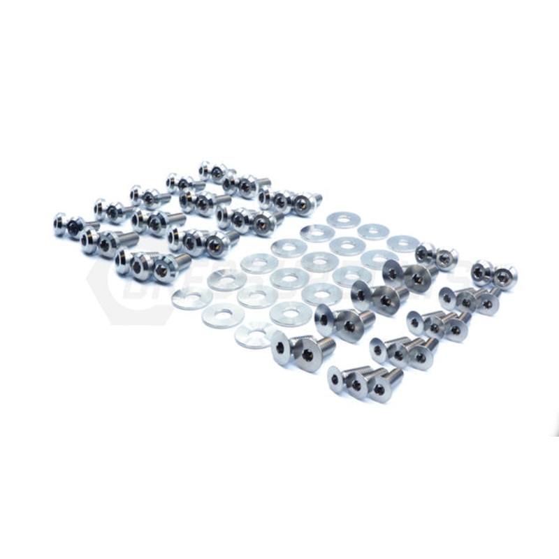 Dress Up Bolts 16-21 Civic Si Titanium Hardware Door Kit | Blue | HON-053-Ti-BLU
