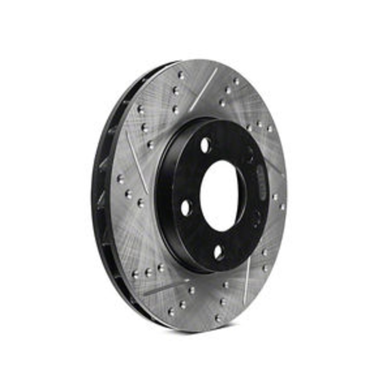 StopTech Porsche Cayenne Slotted & Drilled Front Left Brake Rotor