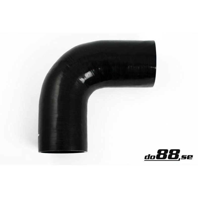 Silicone Hose Black 90 degree 4,5” (114mm)