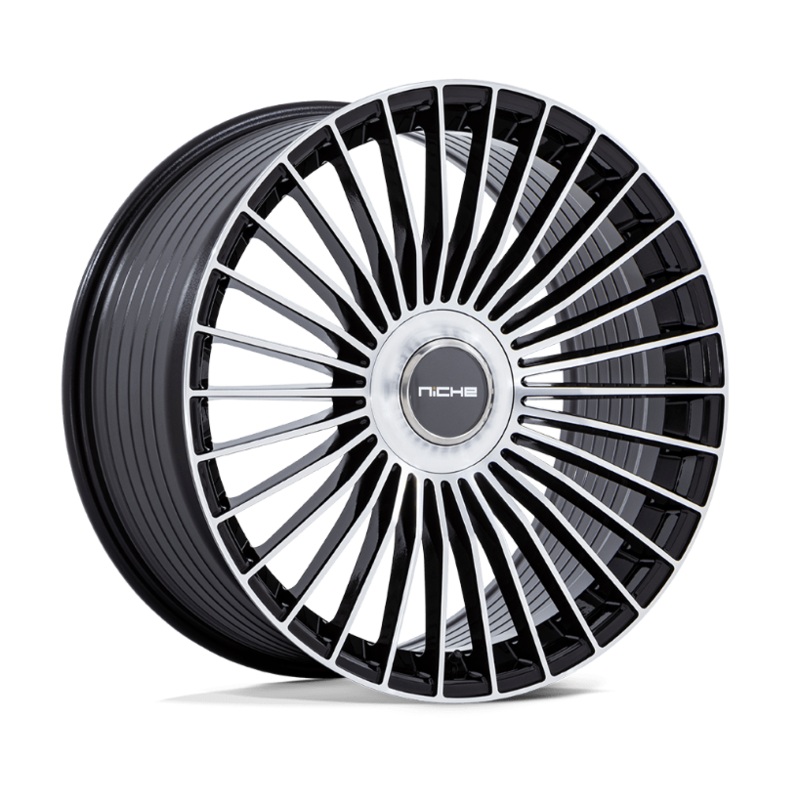 22×9.0 Niche NC282 Serene Gloss Black w/Machined Face