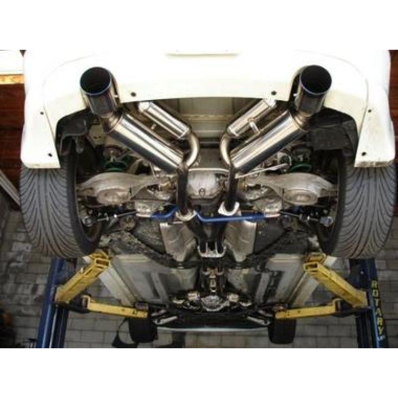 HKS 03-07 G35 Dual Hi-Power Ti Tip Catback Exhaust (SUS304 NO COATING)