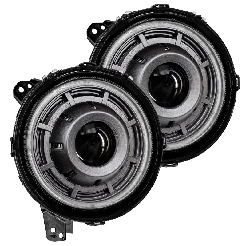 Oracle Jeep Wrangler JL Oculus Bi-LED Projector Headlights- Graphite Metallic – 5500K