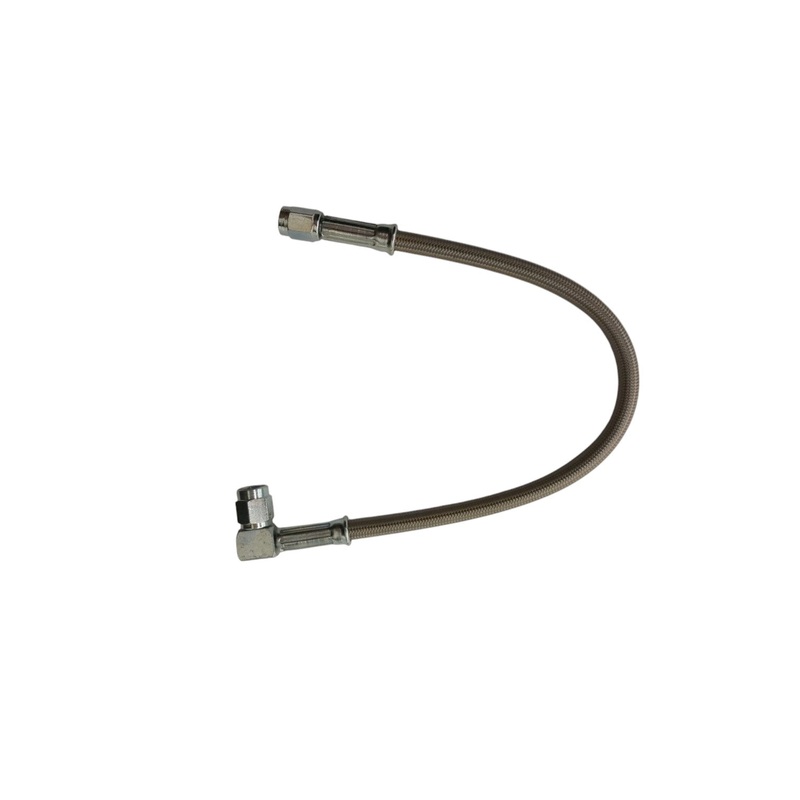 Fragola -3 AN Straight x -3 AN 90 12″ Hose Assembly 321012