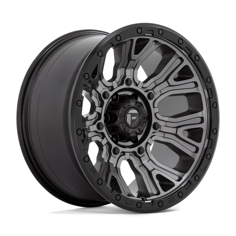 Fuel Wheels D825 Traction 20″ 6×139.7 Matte Gunmetal With Black Ring