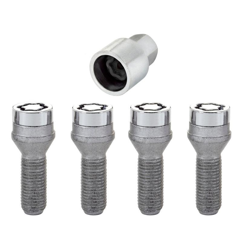 McGard Wheel Lock Bolt Set – 4pk. (Cone Seat) M14X1.5 / 19mm Hex / 31.0mm Shank Length – Chrome