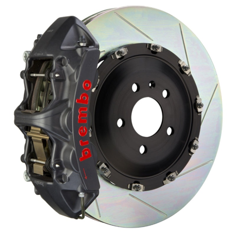 Brembo 03-09 Range Rover Front GTS BBK 6 Piston Cast 405×34 2pc Rotor Slotted Type1-Black HA