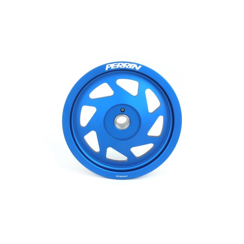 Perrin Lightweight Crank Pulley – Blue For WRX 2019-21 / Forester FA/FB Engines w/Large Hub 2016-2018 | PSP-ENG-104BL