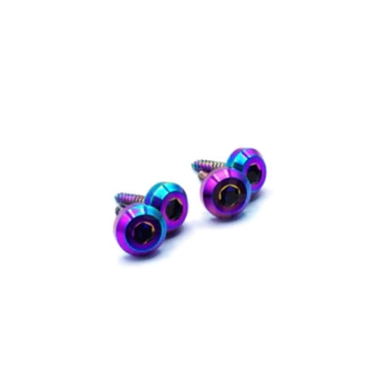 Dress Up Bolts Titanium Hardware Fuel Door Kit | 2005-2013 Chevrolet Corvette (CHE-017-Ti)