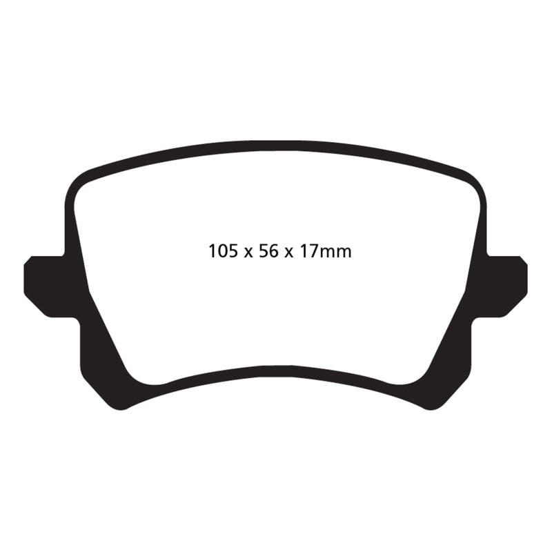 EBC 15+ Audi Q3 2.0 Turbo Greenstuff Rear Brake Pads