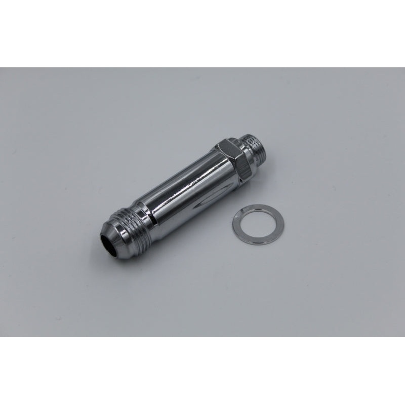 Fragola -6AN x 9/16-24 Carb Adapter Long 3in – Chrome