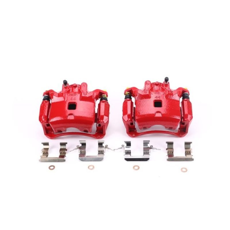 Power Stop 07-18 Nissan Sentra Front Red Calipers w/Brackets – Pair