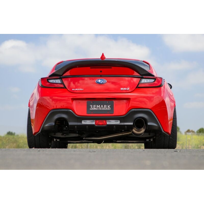 REMARK R1-Spec Full Titanium Cat-Back Exhaust w/o Resonator – 2022+ Subaru BRZ/Toyota GR86 (ZD8/ZN8)