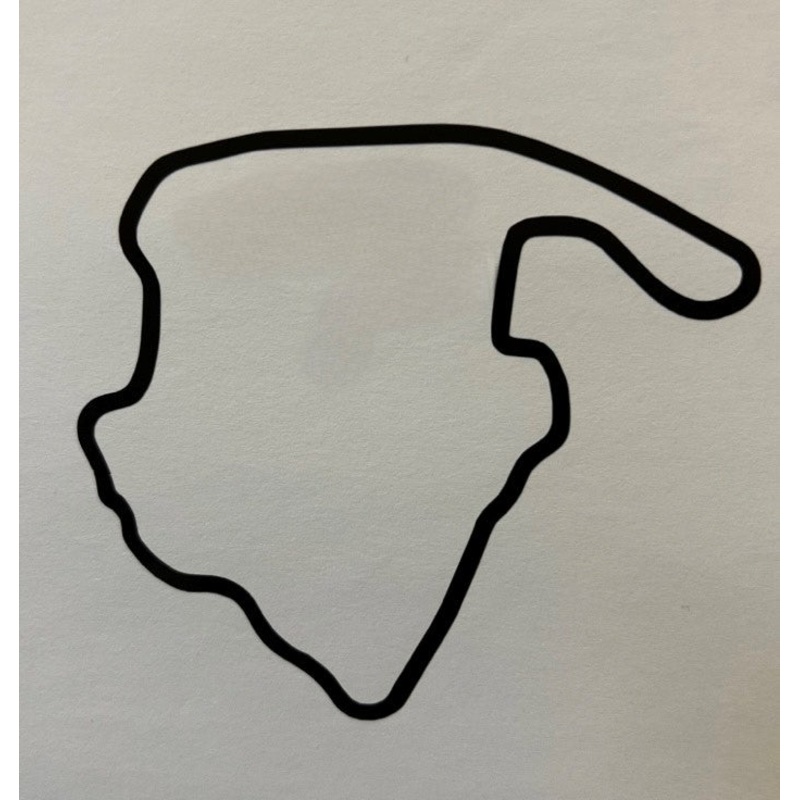 VIR North Course 4′ Decal – Black