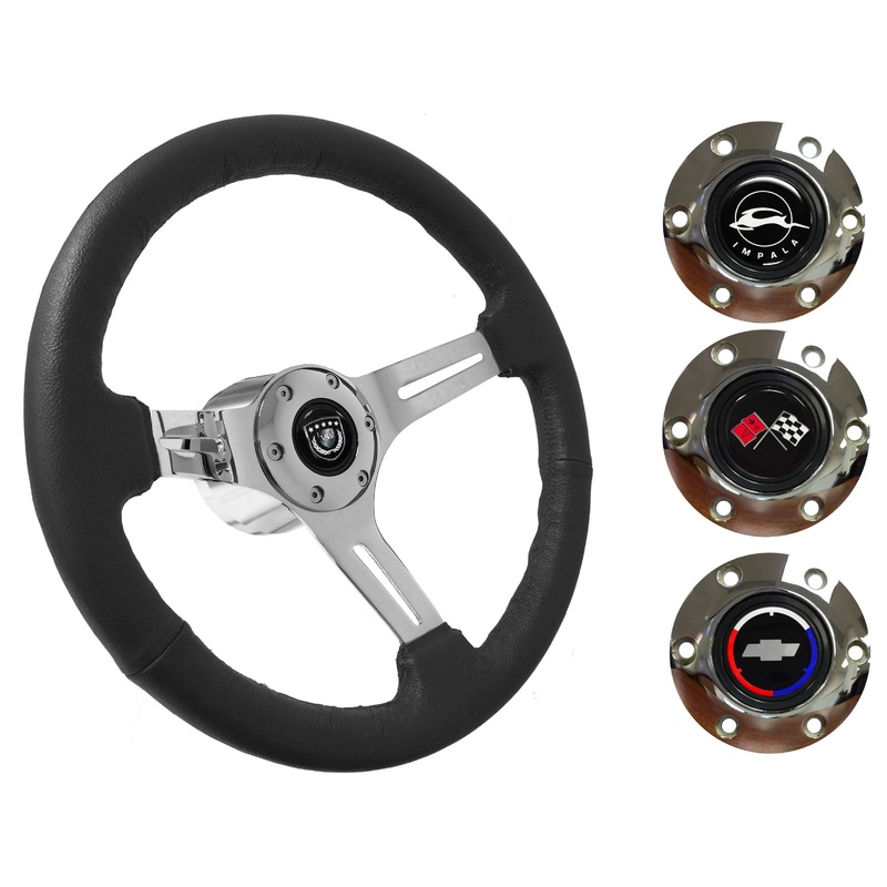 1969-85 Impala Steering Wheel Kit | Black Leather | ST3012BLK