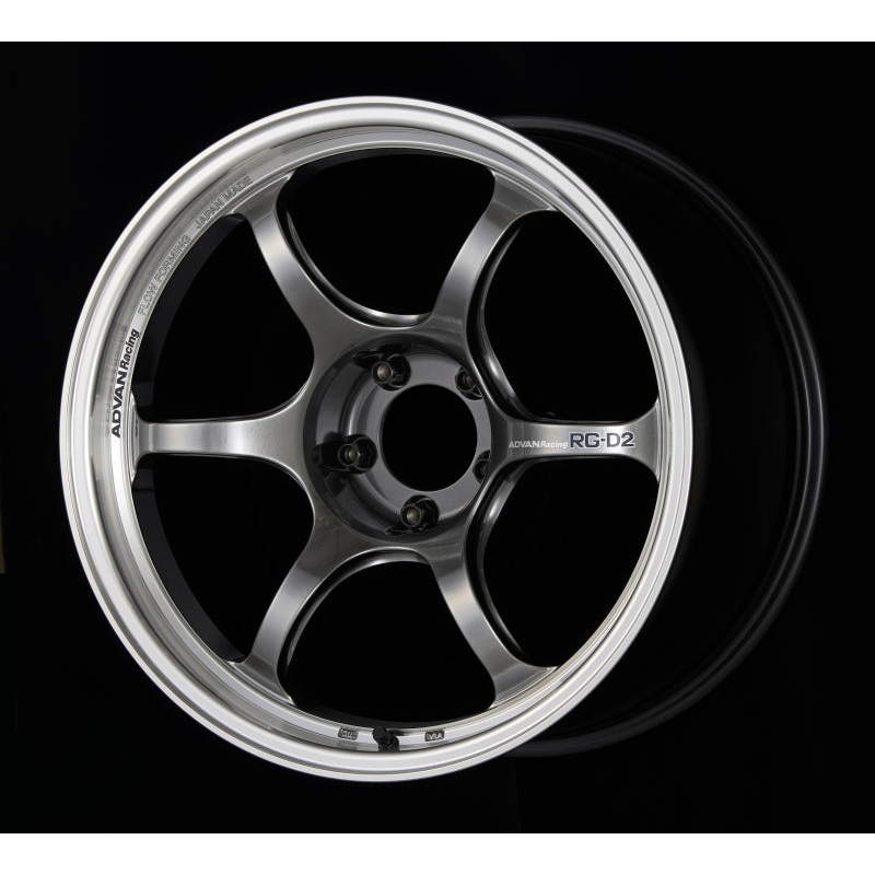 Advan RG-D2 16×8.0 +48 5-100 Machining & Racing Hyper Black Wheel
