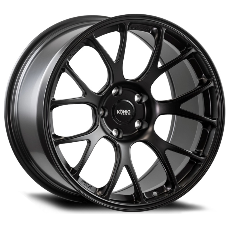 KONIG F1M Wheel – 18×9.5 +25 | 5×114.3 | Satin Black