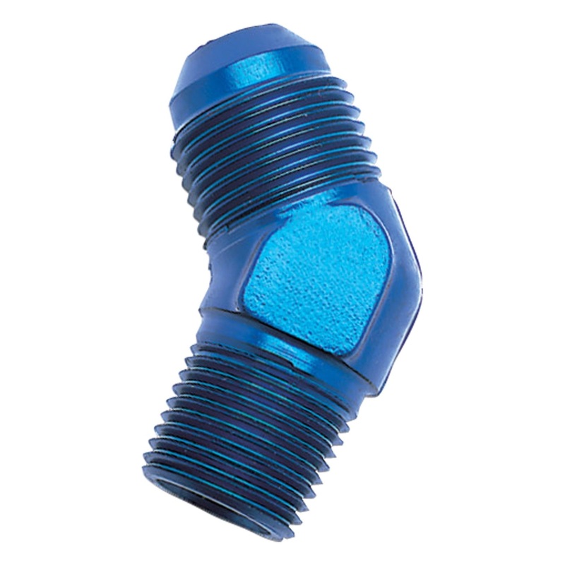 Russell Performance -4 AN to 1/4in NPT 45 Degree Flare to Pipe Adapter