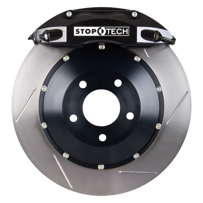 StopTech 95-99 BMW M3 (E36) BBK Rear ST-40 Black Calipers 332×32 Slotted Rotors