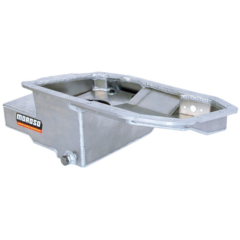 Moroso Mitsubishi 2.0L DOHC Turbo 4G63 Kicked Out Road Race Baffled 6.25qt 6.5in Aluminum Oil Pan