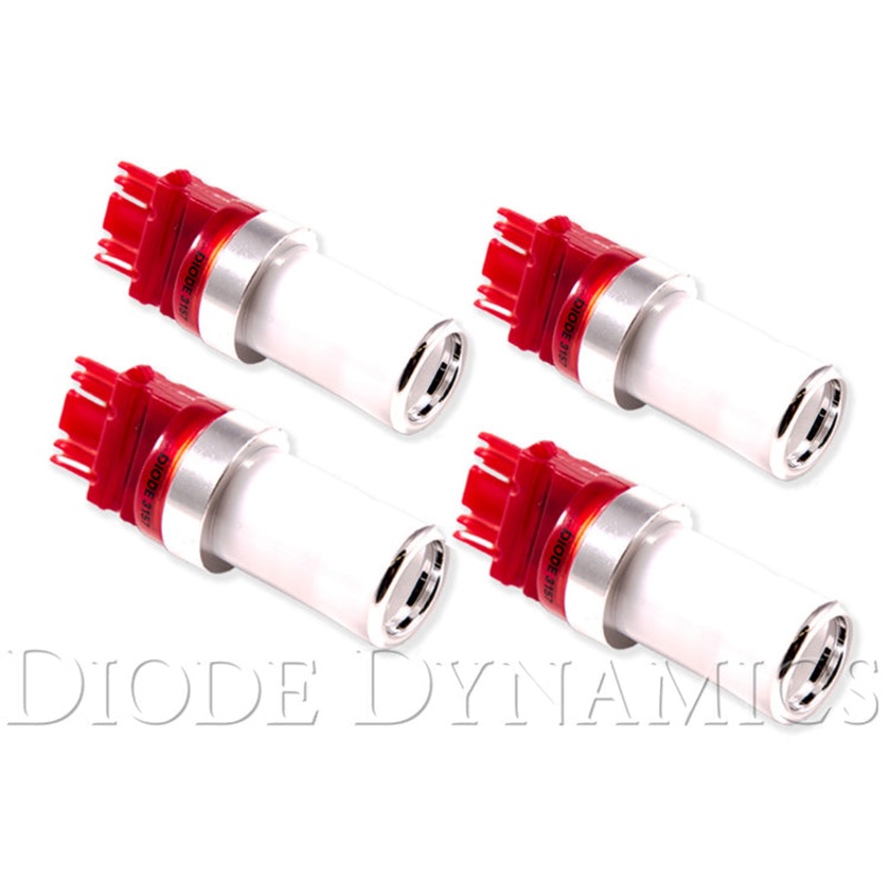Rear Turn/Tail Light LED for 2007-2013 GMC Sierra 1500 3157 LED Bulb HP48 LED Red Set of 4 Diode Dynamics