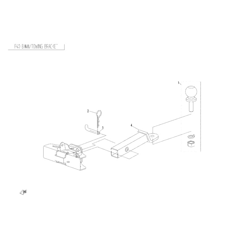 Towing Bracket Comp. by CF Moto